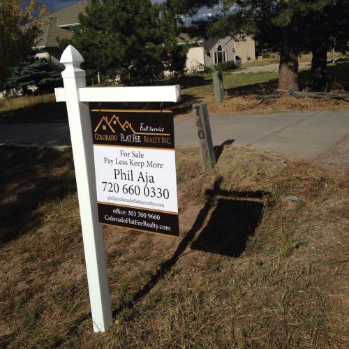 Full Service yard sign Summit Custom Sign Company