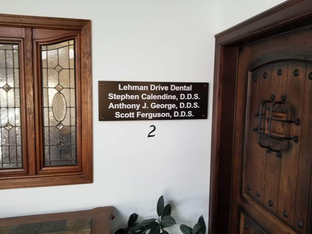 lehman drive dental bronze sign - lehman-drive-dental-bronze-sign